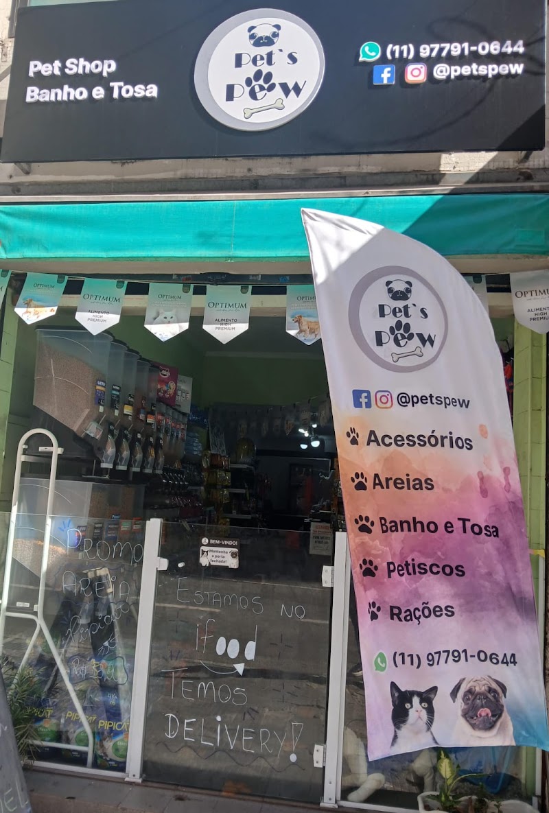 PETS PEW - Pet Shop e Banho e Tosa.